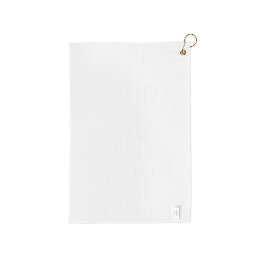Find Me in the Rough Golf Towel — Embroidered Golf Towel for Players & Gifts
