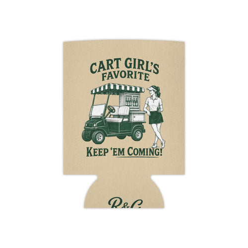 Cart Girl's Favorite – Premium Golf Can Koozie | Rough & Greens