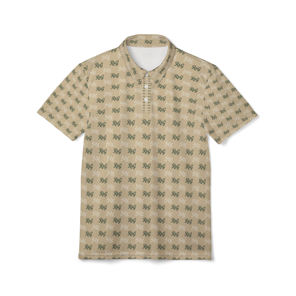 Signature R&G Logo Polo – All-Over Print Golf Polo | Rough & Greens