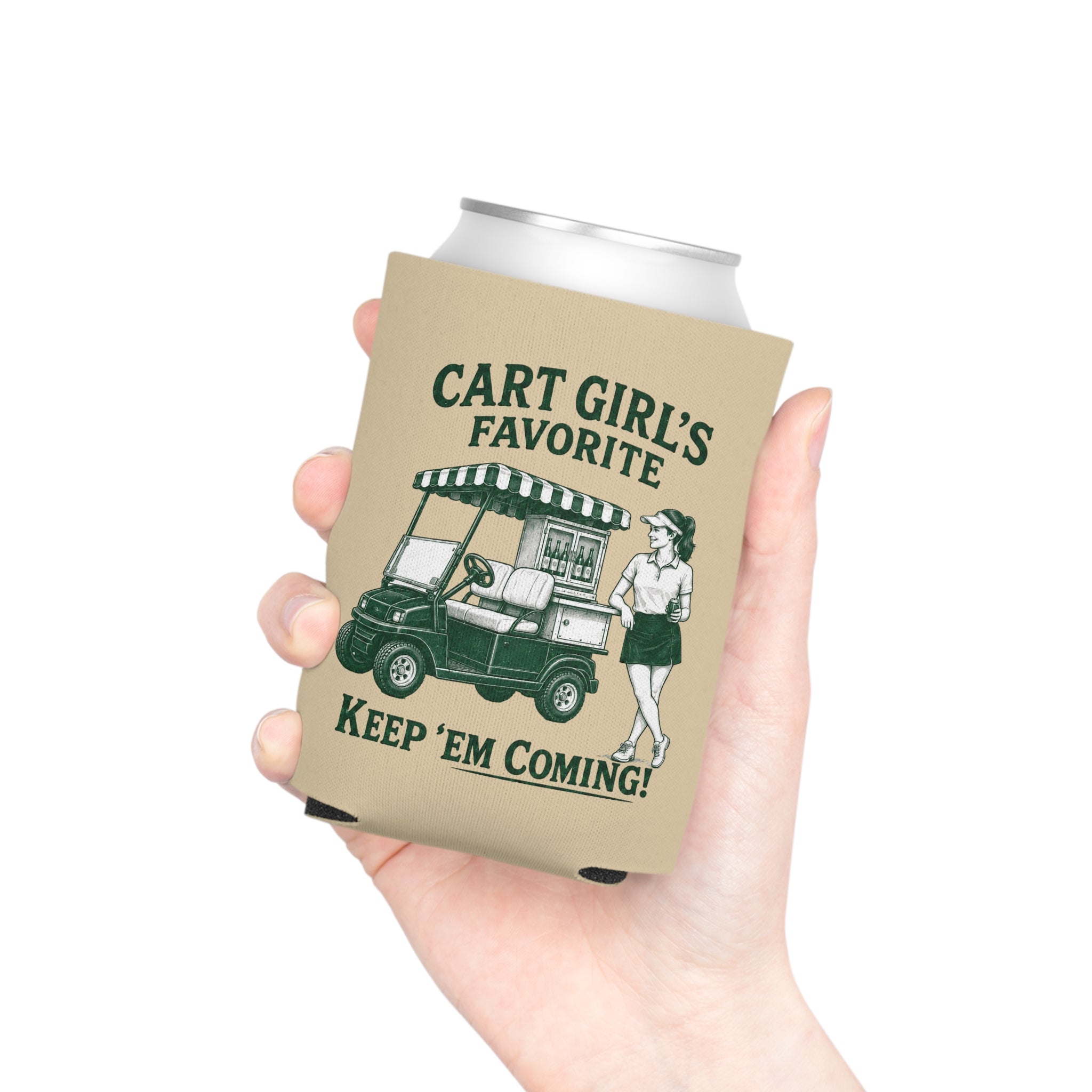 Cart Girl's Favorite – Premium Golf Can Koozie | Rough & Greens