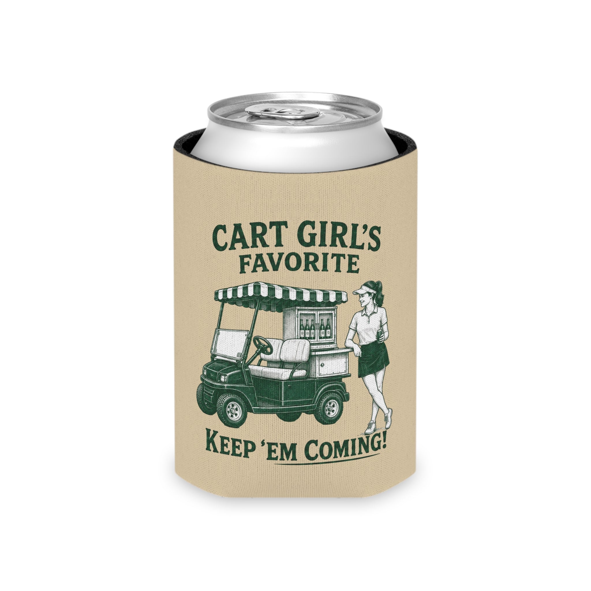 Cart Girl's Favorite – Premium Golf Can Koozie | Rough & Greens