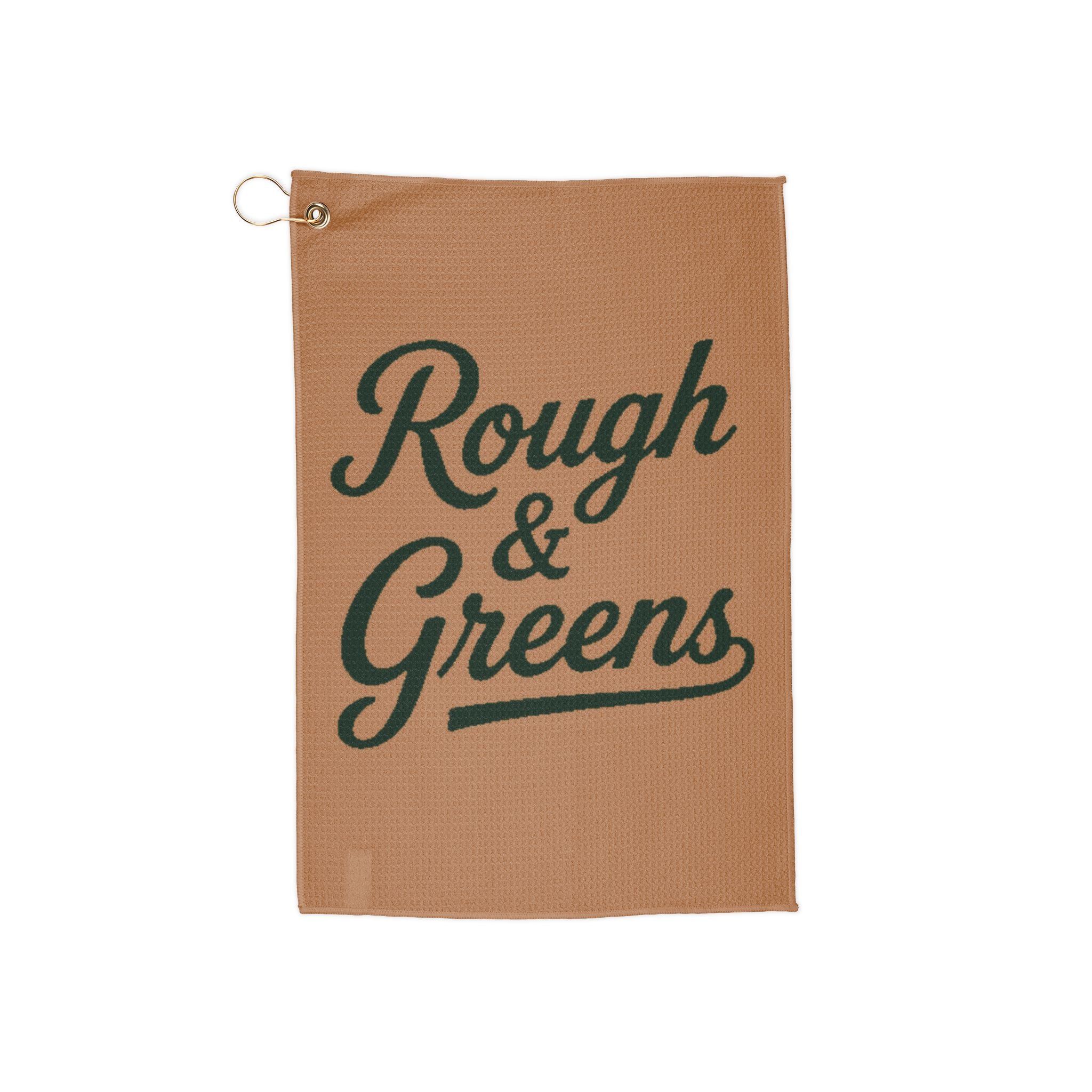 Rough & Greens Classic Logo – Embroidered Golf Towel | Rough & Greens