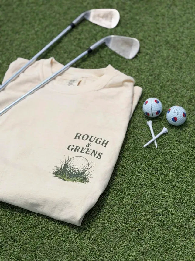 Find Me in the Rough – Vintage Golf Graphic Tee | Rough & Greens