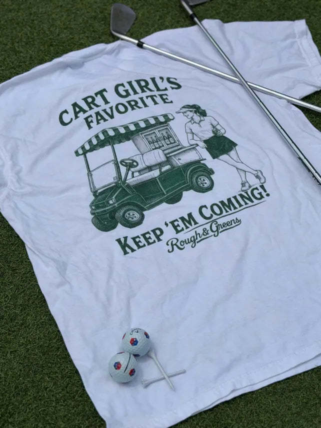 Cart Girl's Favorite – Vintage Golf Streetwear Tee | Rough & Greens